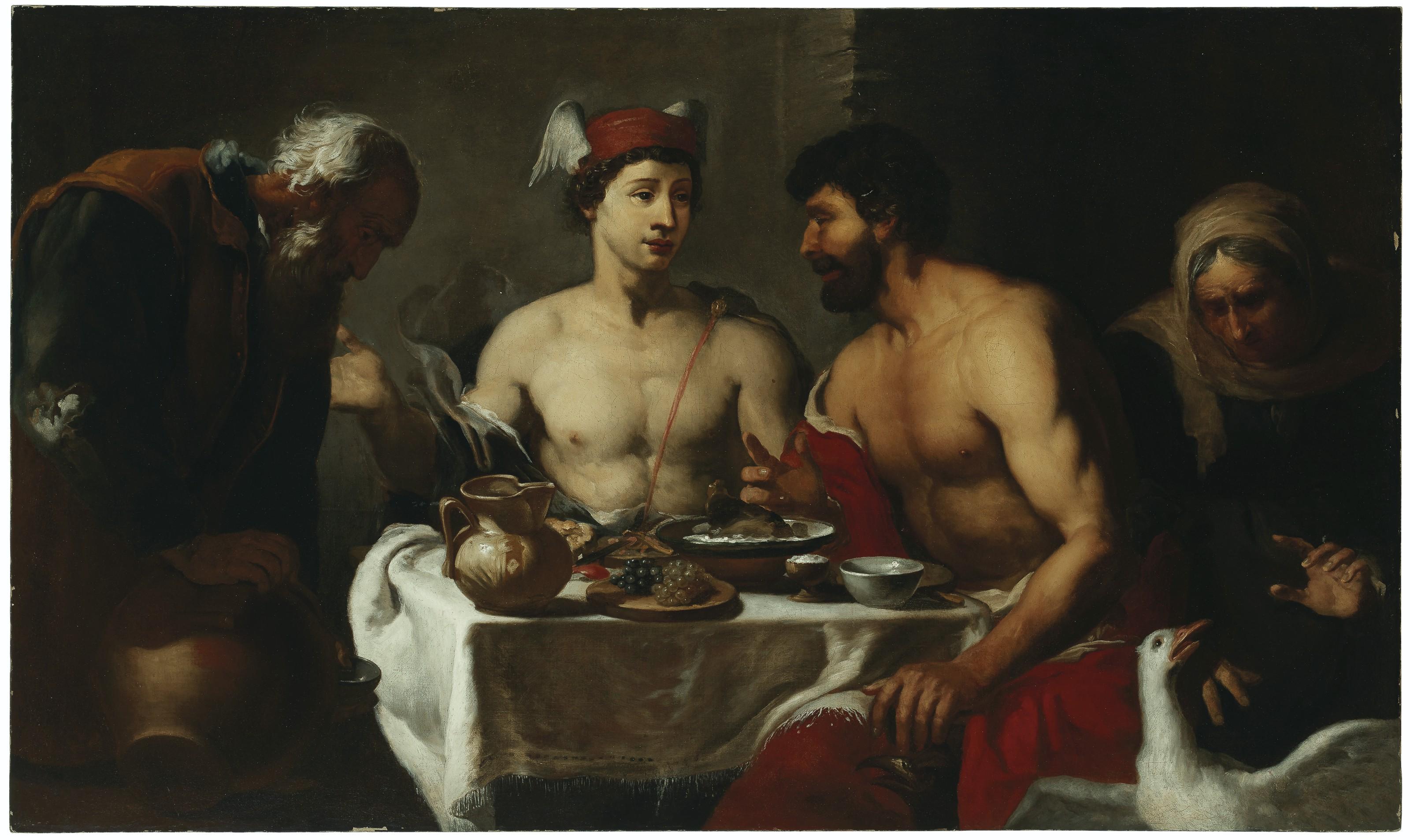 Johann Heiss - Jupiter and Mercury in the house of Philemon and Baucis