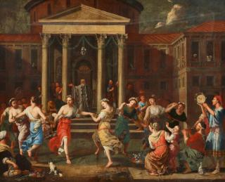 Johann Heiss - Tanz bekrönter Mädchen