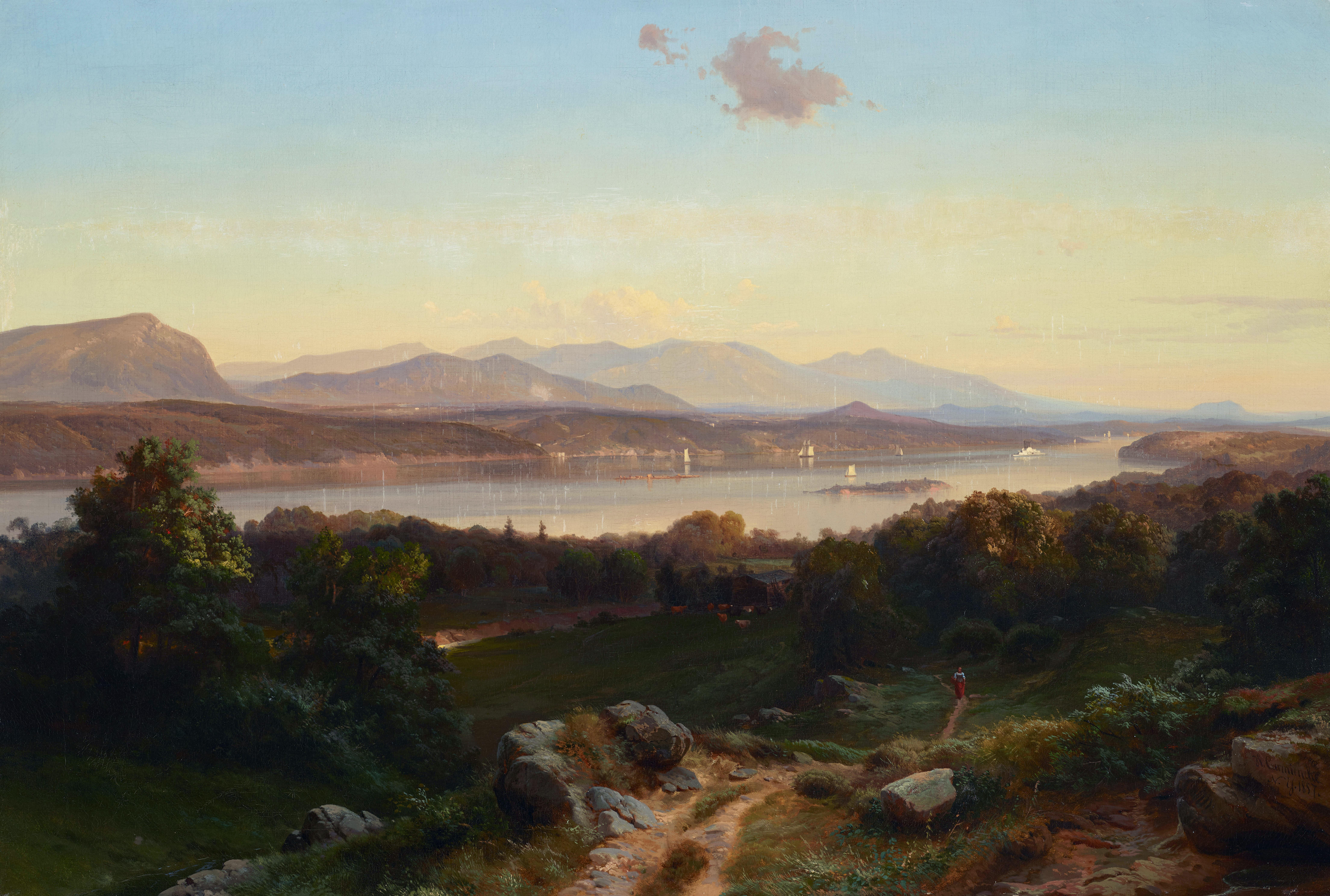 Johann Hermann Carmiencke - Hyde Park on the Hudson River