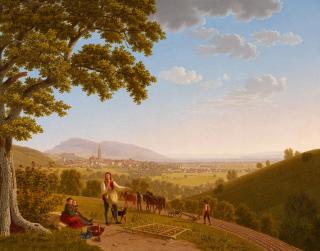Johann Jakob Biedermann - Ansicht auf Freiburg von Norden aus
