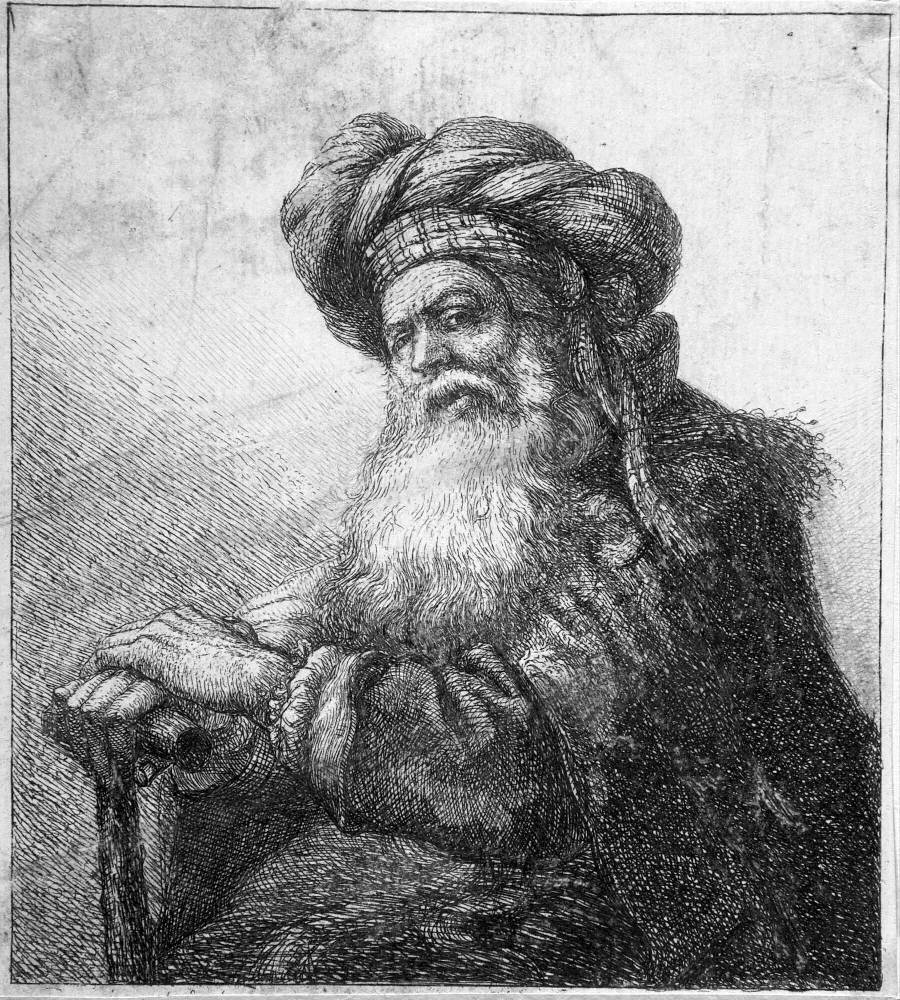 Johann Jakob Dorner d. Ä. - 5 Bll.: Porträts und Figuren im Stile Rembrandts.