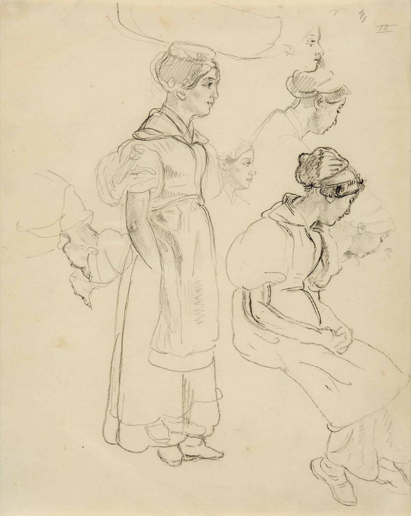 Johann Jakob Dorner d. J. - Südliche Landschaft mit Viadukt und rastenden Hirten, im