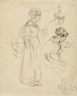 Johann Jakob Dorner d. J. - Südliche Landschaft mit Viadukt und rastenden Hirten, im