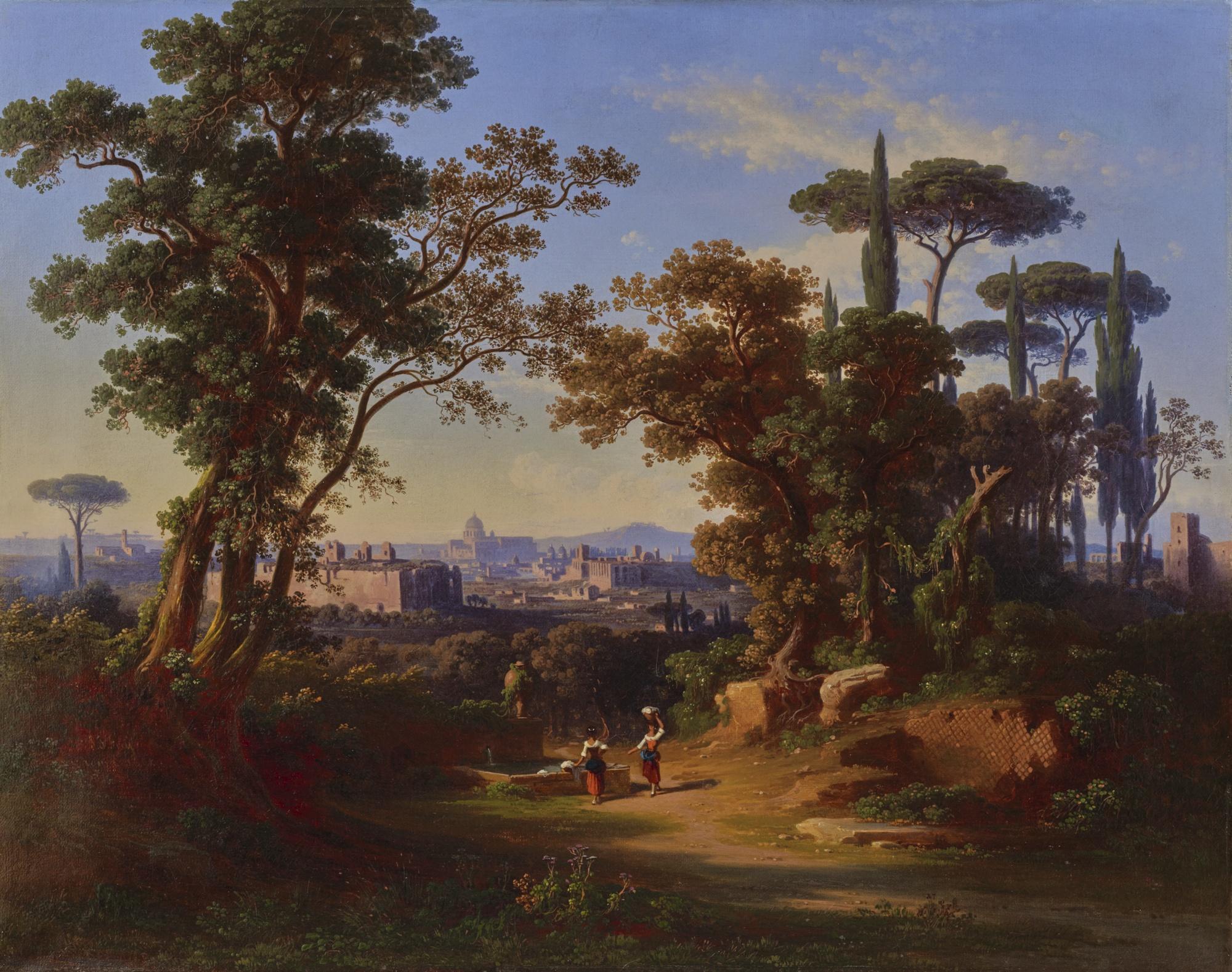 Johann Jakob Frey - Blick Über Rom, 1862