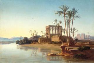 Johann Jakob Frey - The Ruins at Philae, Egypt