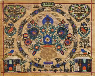 Johann Jakob Hauswirth - Bouquet de fleurs, 1859