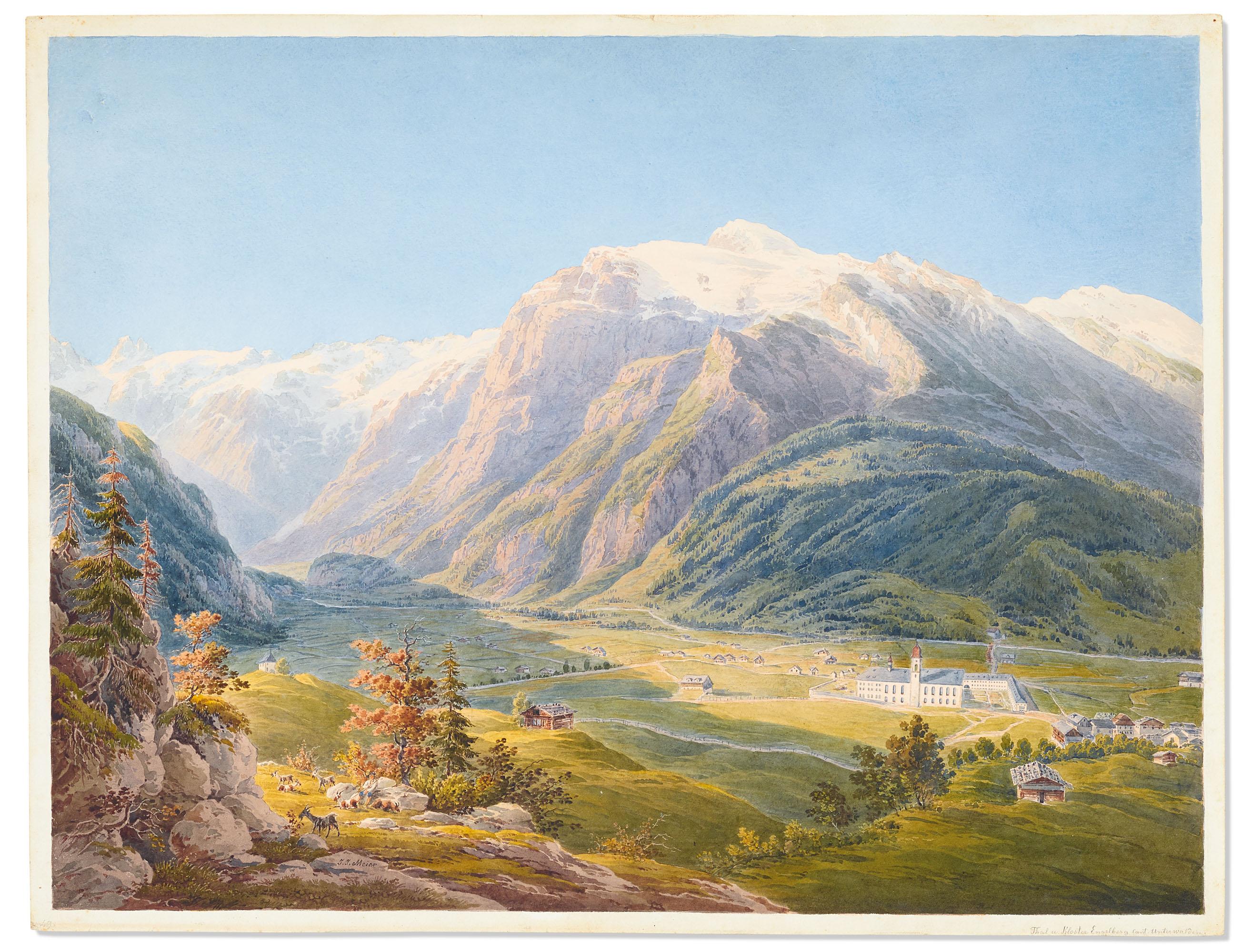 Johann Jakob Meier - Thal und Kloster Engelberg cant. Unterwalden