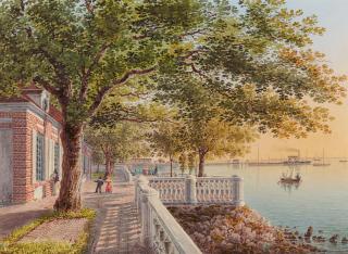 Johann Jakob Meyer - Schloss Peterhof bei Sankt Petersburg.