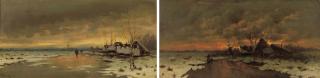 Johann Jungblut - Winter: sunrise and sunset