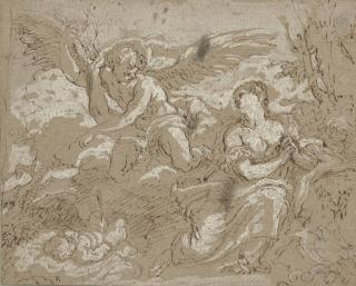 Johann Karl Loth - Agar Et L\'Ange