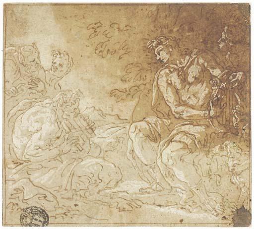 Johann Karl Loth - Apollo And Marsyas