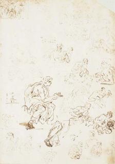 Johann Karl Loth - Etudes Pour Un Saint Jean-Baptiste, Un Saint Jérôme Et Une Marie-Madeleine