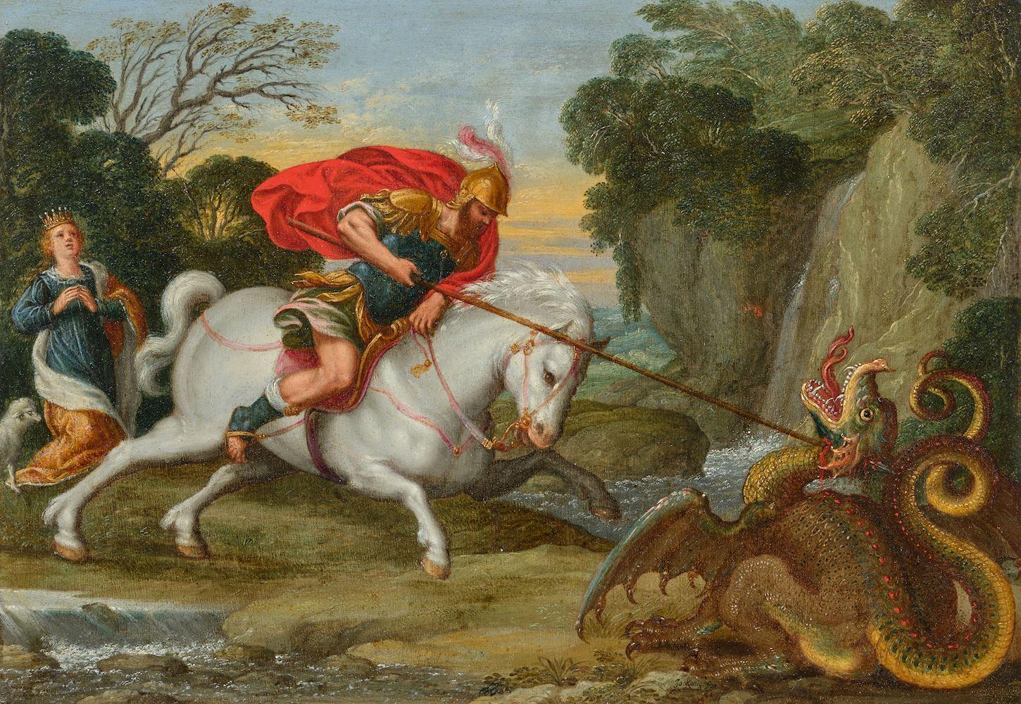 Johann König - Der Heilige Georg und der Drache.