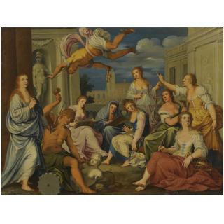 Johann König - Painting And Sculpture Among The Seven Liberal Arts