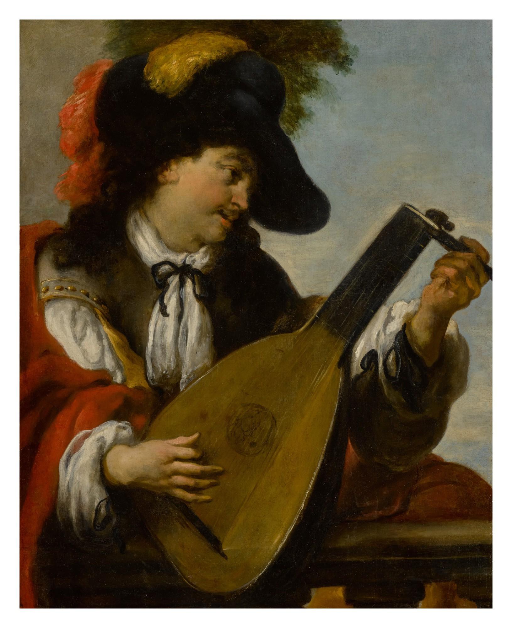 Johann Liss - A lute player