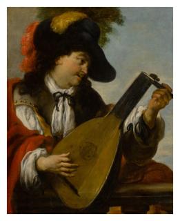 Johann Liss - A lute player