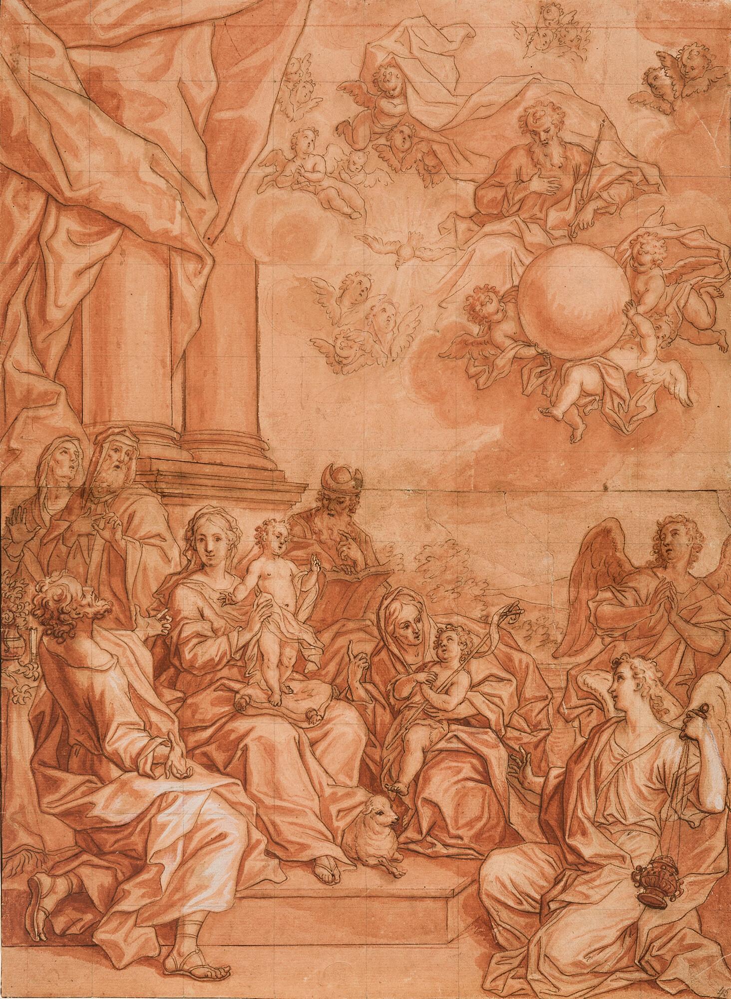 Johann Lorenz Haid - Die Verehrung Mariens mit dem Jesusknaben.