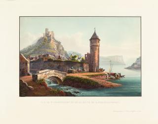 Johann Ludwig Bleuler - 4 Bll: Rheinansichten.