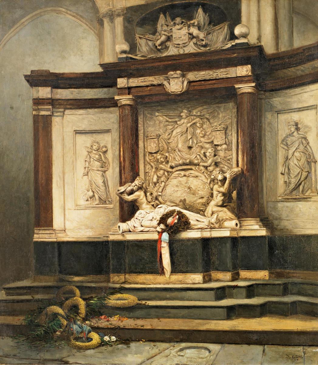 Johann Mari ten Kate - Prunkgrab des Michiel de Ruyter in der Amsterdamer Nieuwe Kerk.