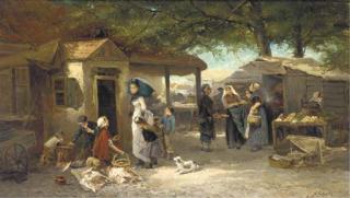 Johann Marie Tenkate - Market day