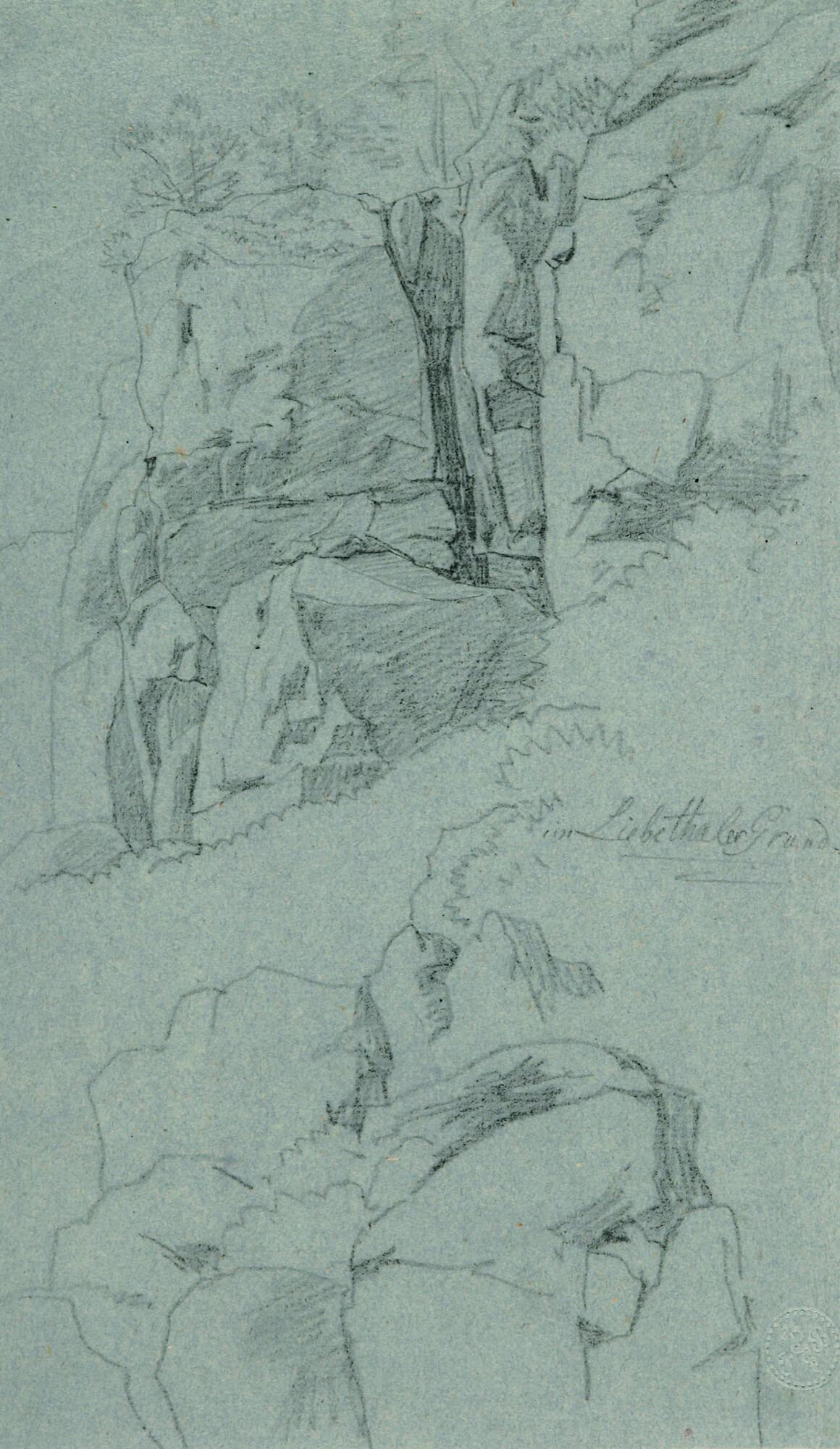 Johann Martin von Rohden - 19 Bll.: Landschaften und Vegetationsstudien.