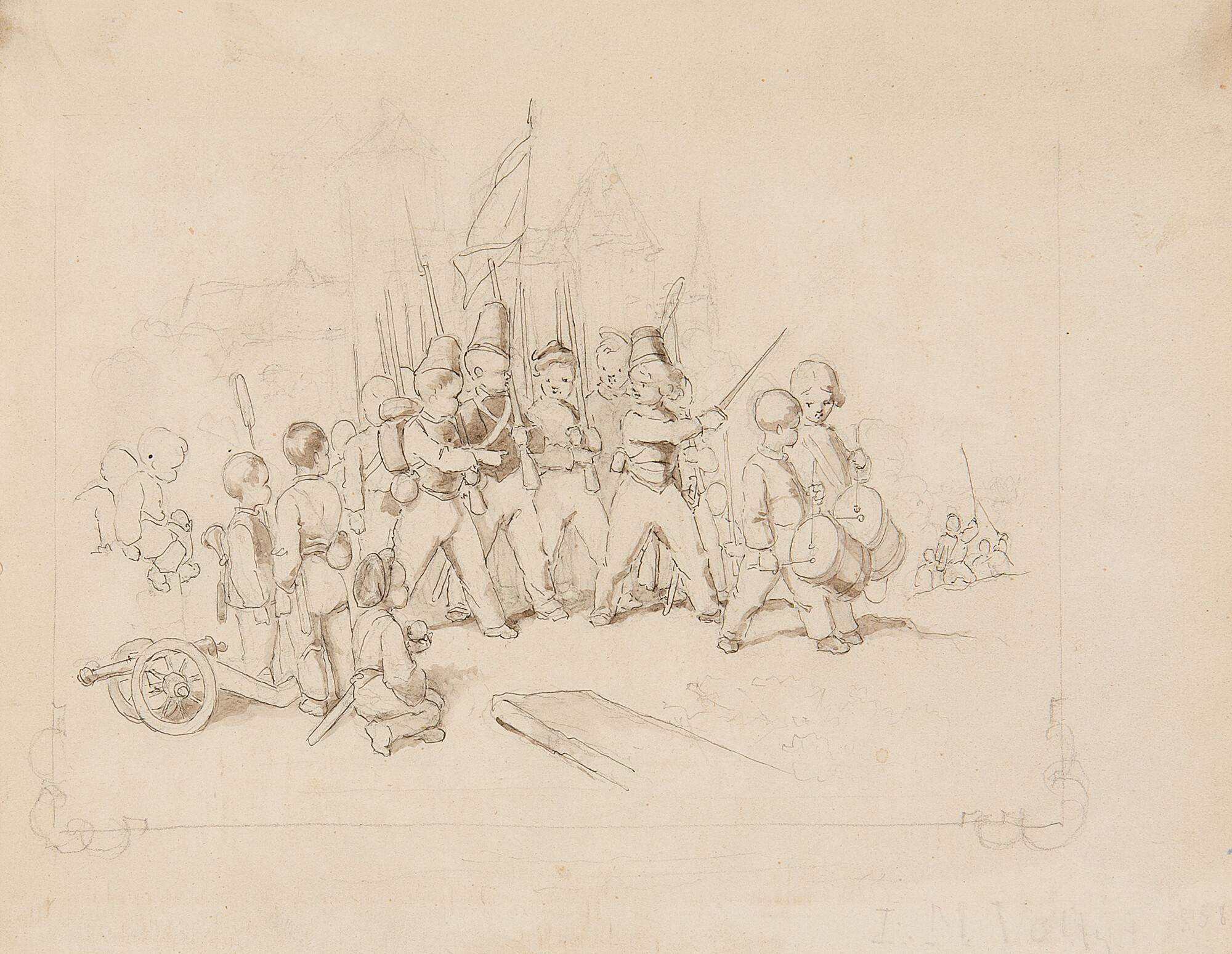 Johann Michael Voltz - Stabenfest in Nördlingen.