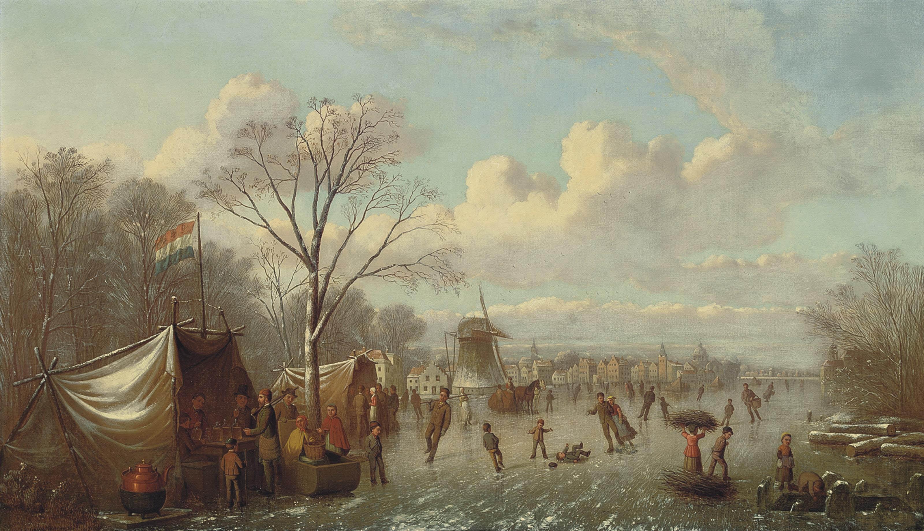 Johann Mongels Culverhouse - Selling refreshments on the ice