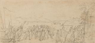 Johann Moritz Rugendas - Embarcation on the shore, Rio de Janeiro (1822-25)