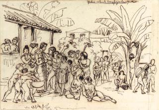 Johann Moritz Rugendas - Gentry visiting an estate in Brazil