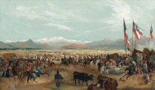 Johann Moritz Rugendas - The arrival of President Prieto at La Pampilla