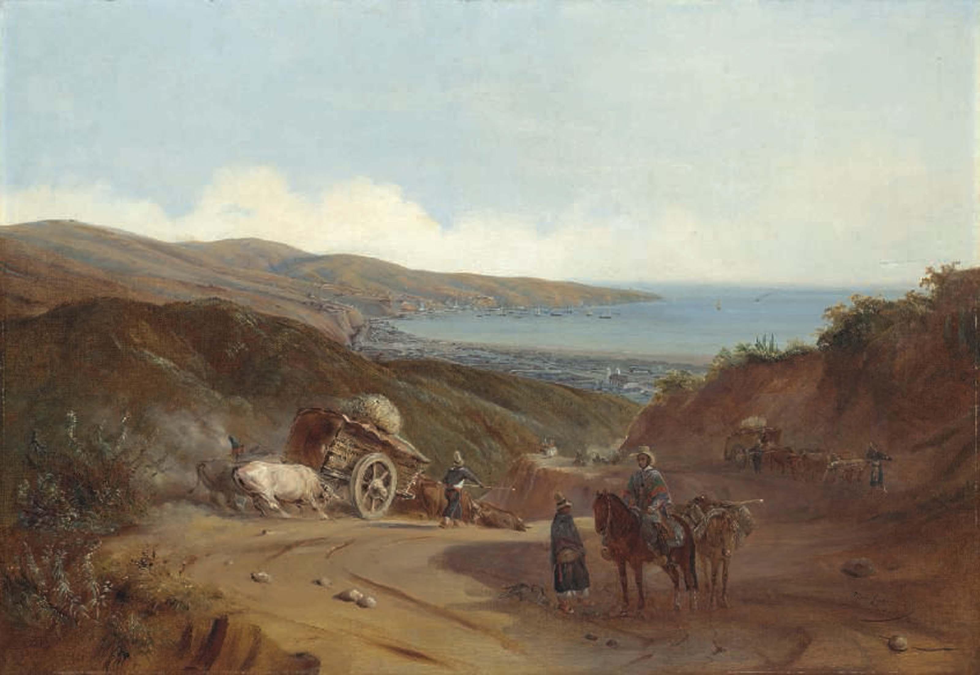 Johann Moritz Rugendas - Valparaí  so from the Santiago road