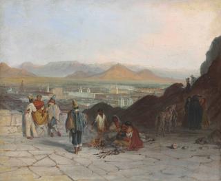 Johann Moritz Rugendas - Vista De Santiago Desde El Cerro Santa Lucía Hacia El Oriente