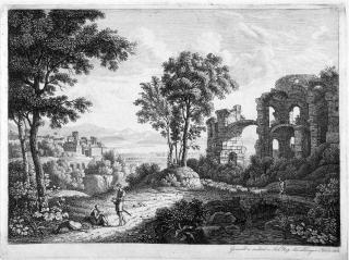 Johann Nepomuk Schödlberger - 12 Bll.: Arkadische Landschaften.