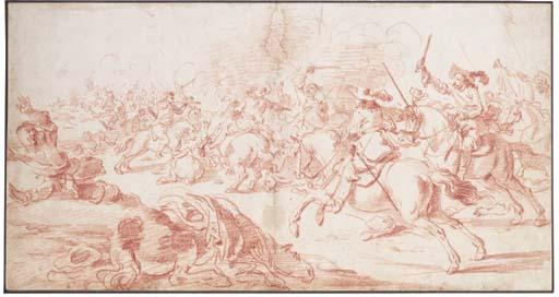 Johann Philipp Lembke - A cavalry battle