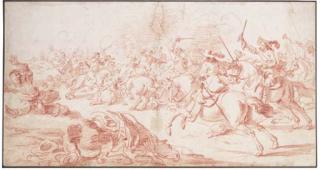 Johann Philipp Lembke - A cavalry battle