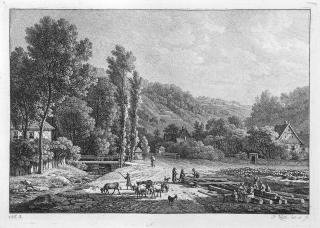 Johann Philipp Veith - Folge von 12 Bll.: Partien aus der Umgebung von Dresden und