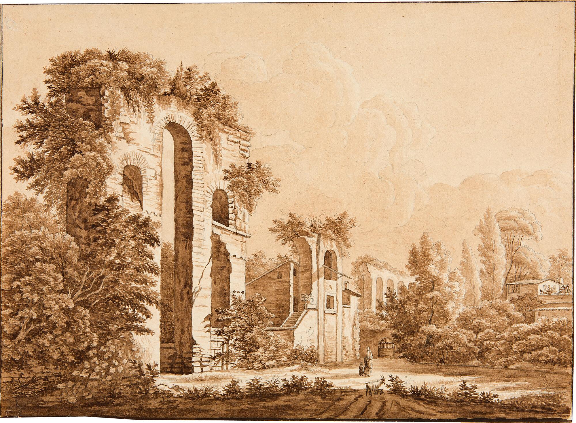 Johann Philipp Veith - Ruinen eines römischen Aquädukts.