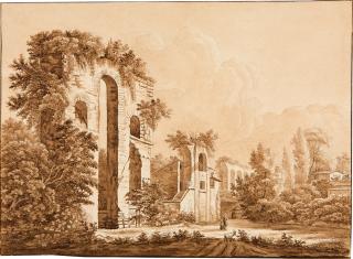 Johann Philipp Veith - Ruinen eines römischen Aquädukts.