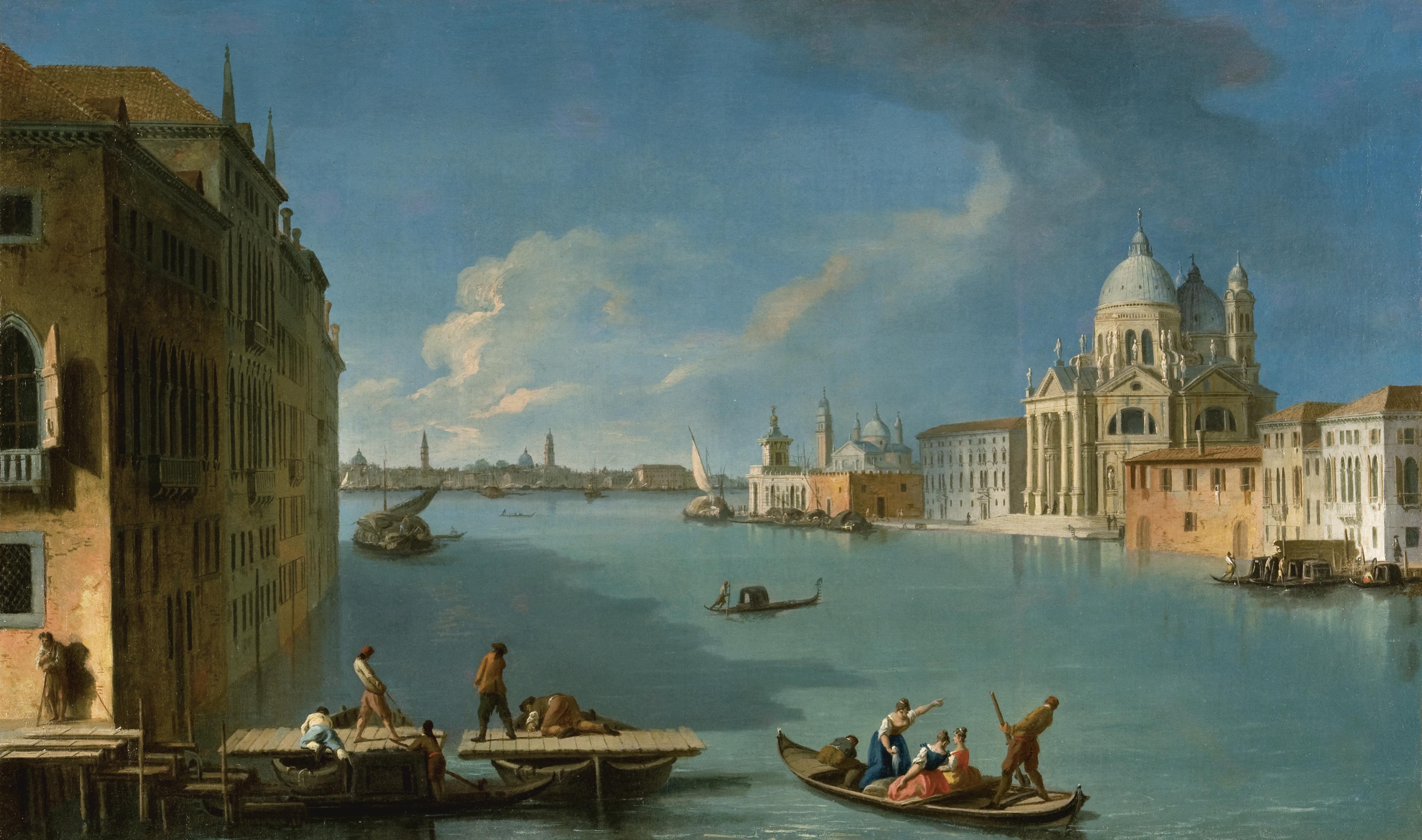 Johann Richter - The Construction For The Bridge For The Feast Of The Madonna Della Salute