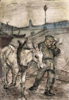 Johann Robert Schürch - Mann Mit Pferd