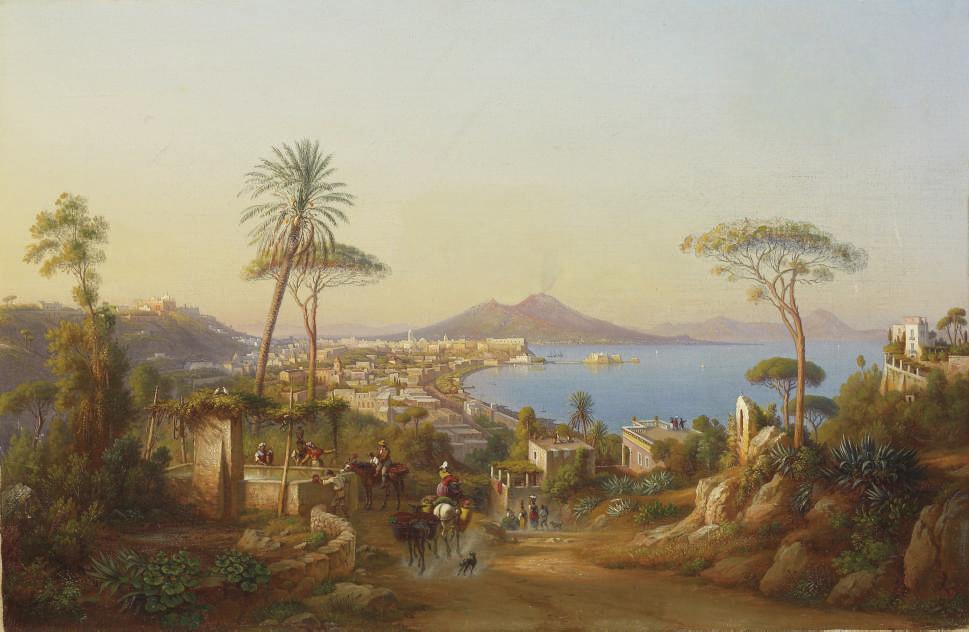 Johann Rudolf Bühlmann - Neapel mit Vesuv, 1875