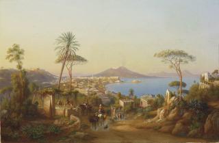 Johann Rudolf Bühlmann - Neapel mit Vesuv, 1875