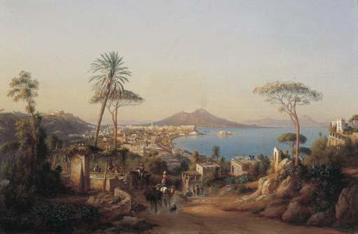 Johann Rudolf Bühlmann - Neapel mit Vesuv, 1875