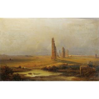 Johann-Rudolf Bühlmann - Vue D\'Un Aqueduc En Ruines