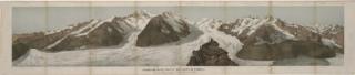 Johann Rudolf Dill - Panorama d\'une partie des Alpes Bernoises pris sur l\'Aeggischhorn dans le Canton du Valais