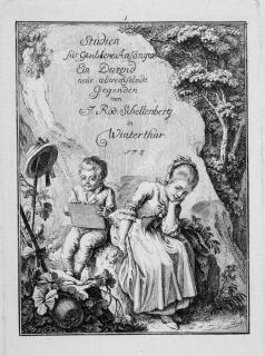 Johann Rudolf Schellenberg - 11 Bll. und Titel: Studien für geübtere Anfänger.