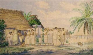 Johann-Salomon Hegi - A religious procession in a Mexican Village