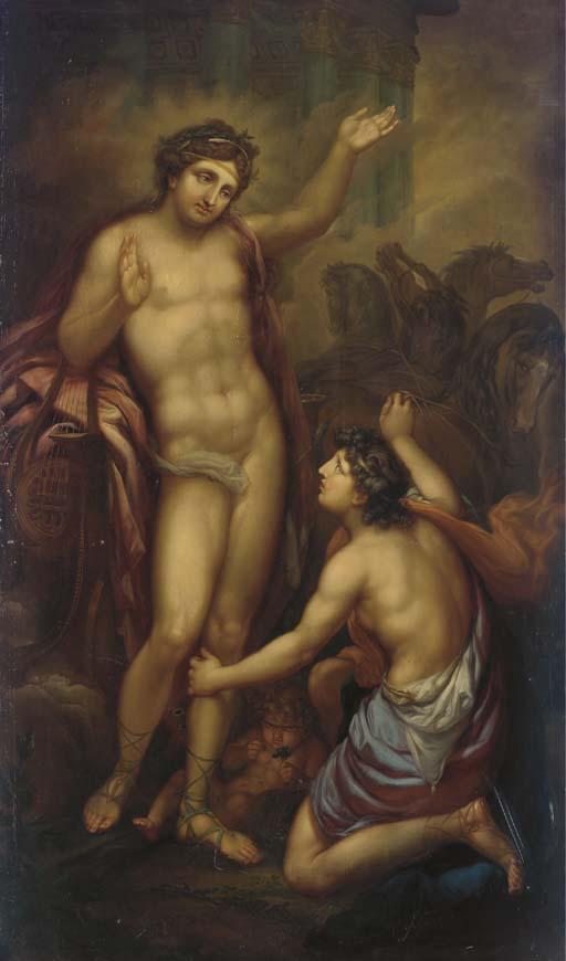 Johann Schenau - Apollo and Hyacinthus?