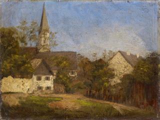 Johann Sperl - Dorf im Süddeutschen. Studie