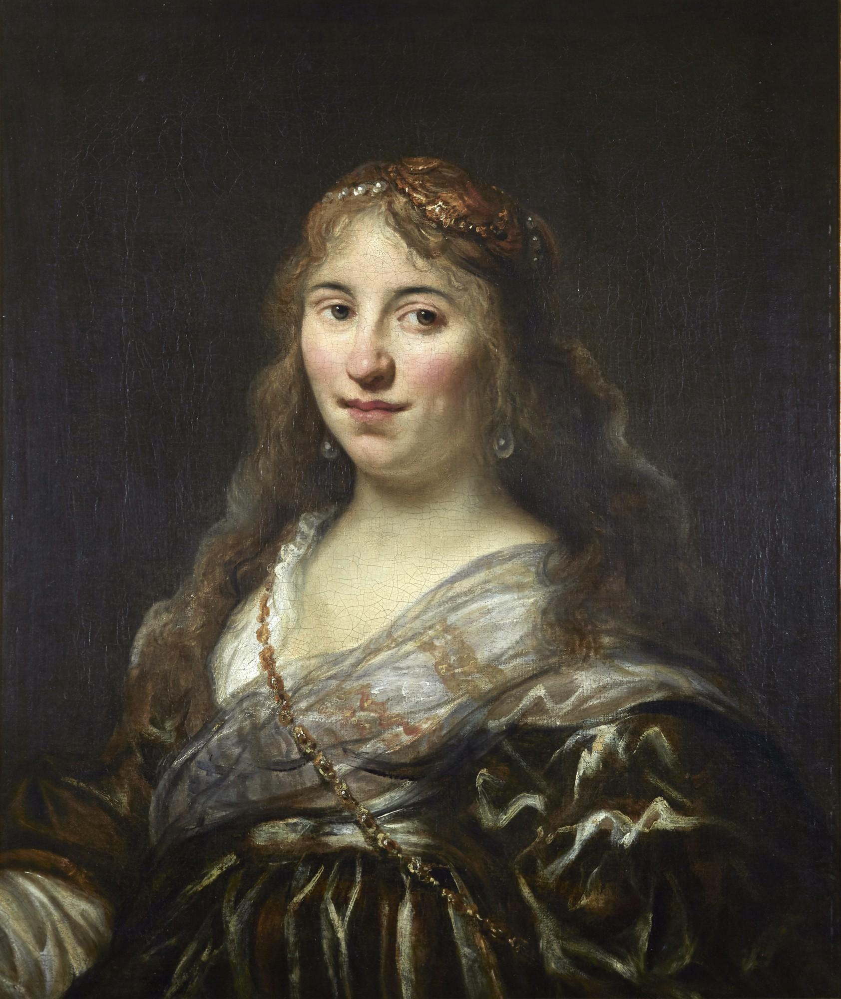 Johann Spilberg The Younger - Portrait Of A Lady, Half-Length, In Imaginary Costume